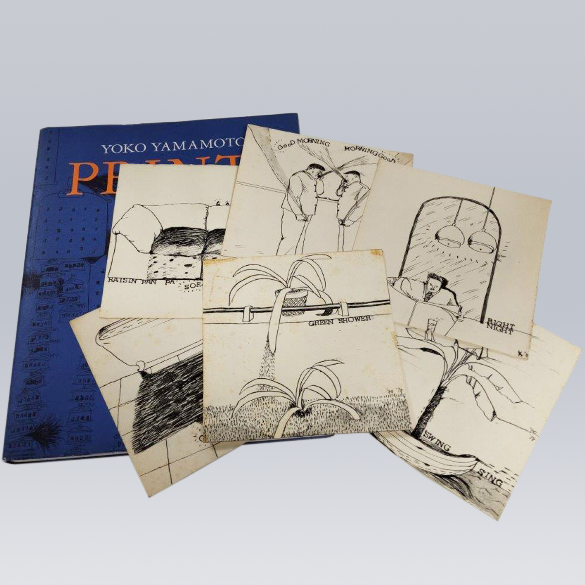 古書販売「山本容子自筆カット画」